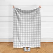 buffalo plaid light grey and white 2"