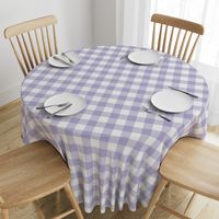 buffalo plaid light purple and white 2"