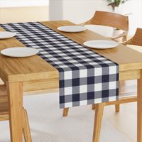 buffalo plaid midnight blue and white 2"