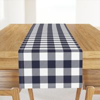 buffalo plaid midnight blue and white 2"