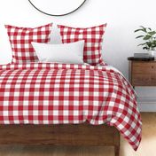 buffalo plaid red and white 2"