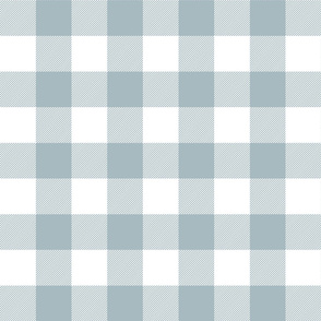 buffalo plaid slate blue and white 2"