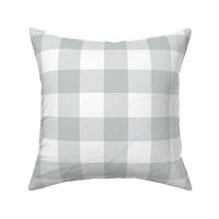 buffalo plaid sterling grey and white 2"