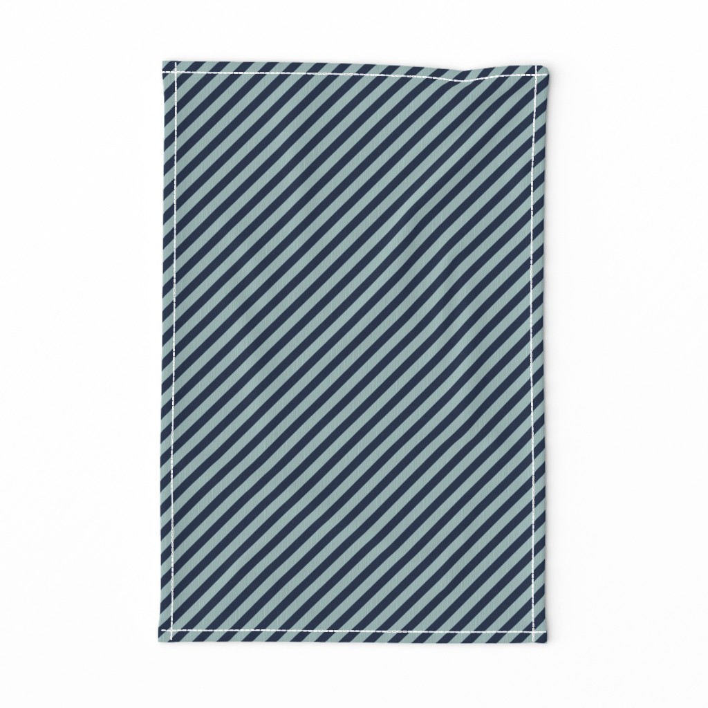 Pet Quilt B - Stripes fabric - navy and blue stripe coordinate