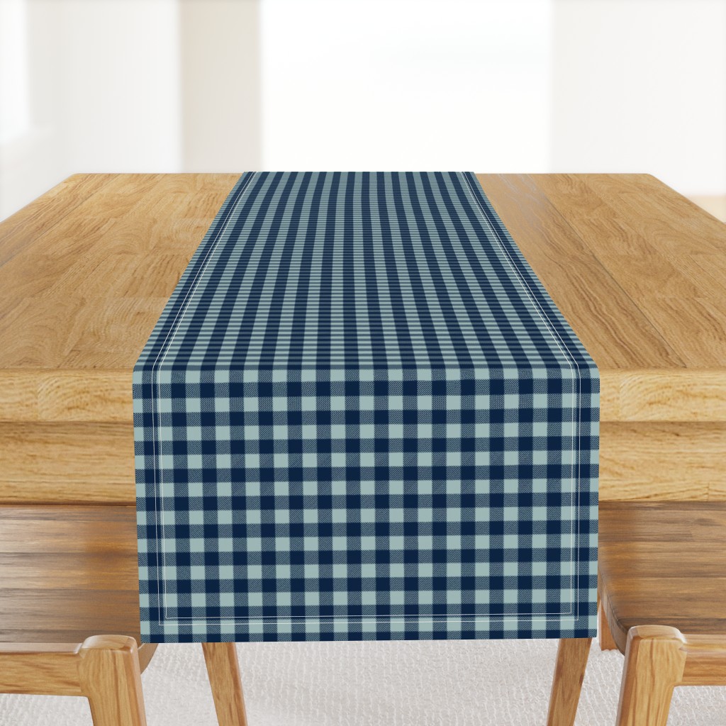 Pet Quilt B - Buffalo check - navy and blue coordinate
