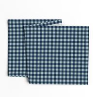 Pet Quilt B - Buffalo check - navy and blue coordinate