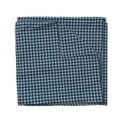 Pet Quilt B - Buffalo check - navy and blue coordinate