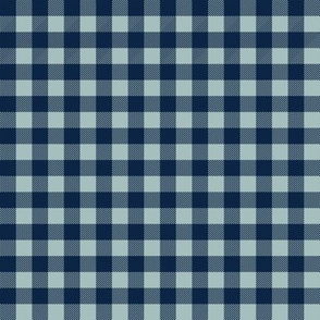 Pet Quilt B - Buffalo check - navy and blue coordinate