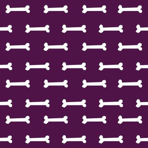 Pet Quilt C - Dog Bones coordinate - purple