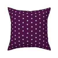 Pet Quilt C - Dog paws fabric - purple