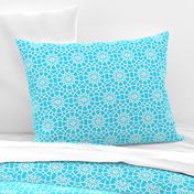 Turquoise Moroccan Mandala // Palace //  Marrakesh star flower // 