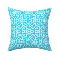 Turquoise Moroccan Mandala // Palace //  Marrakesh star flower // 