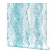 Water pattern stripe mint green