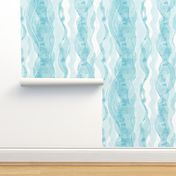 Water pattern stripe mint green