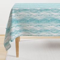 Water pattern stripe mint green