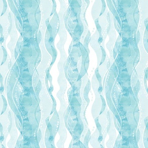 Water pattern stripe mint green