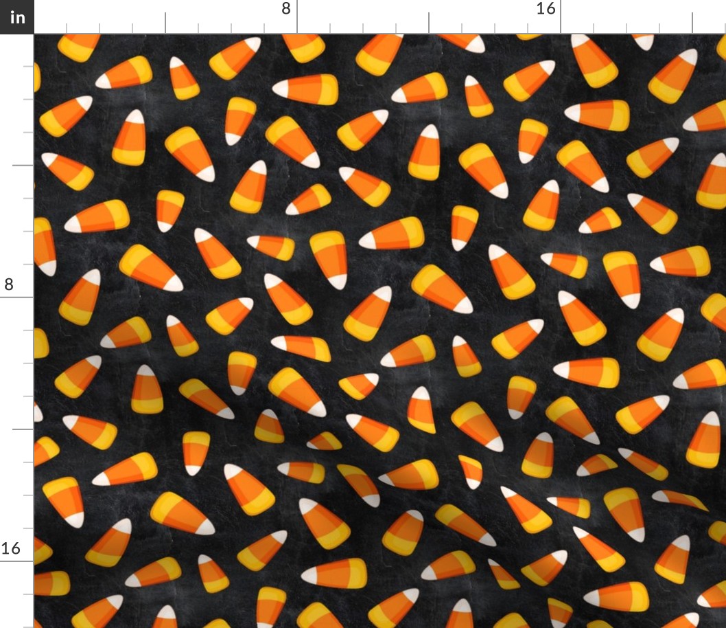 8" Grunge Candy Corn