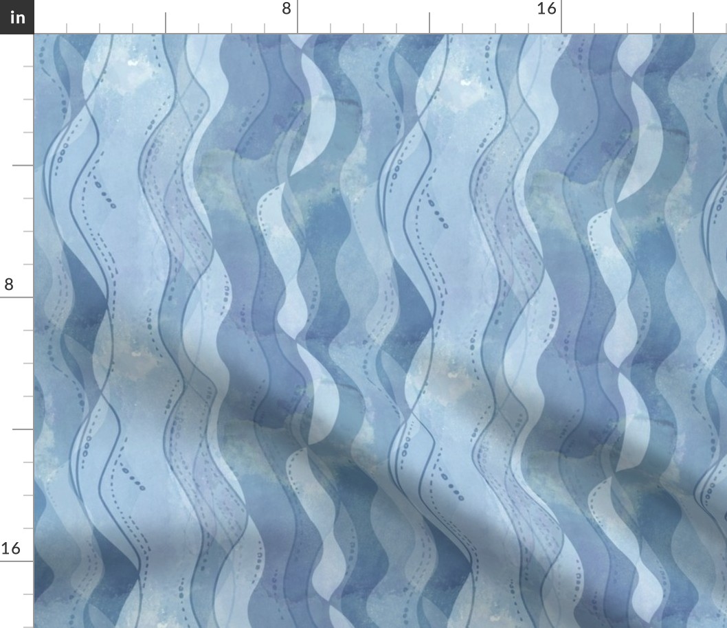 Water pattern stripe blue