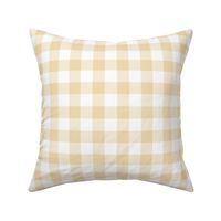 buffalo plaid creamy banana and white 1"