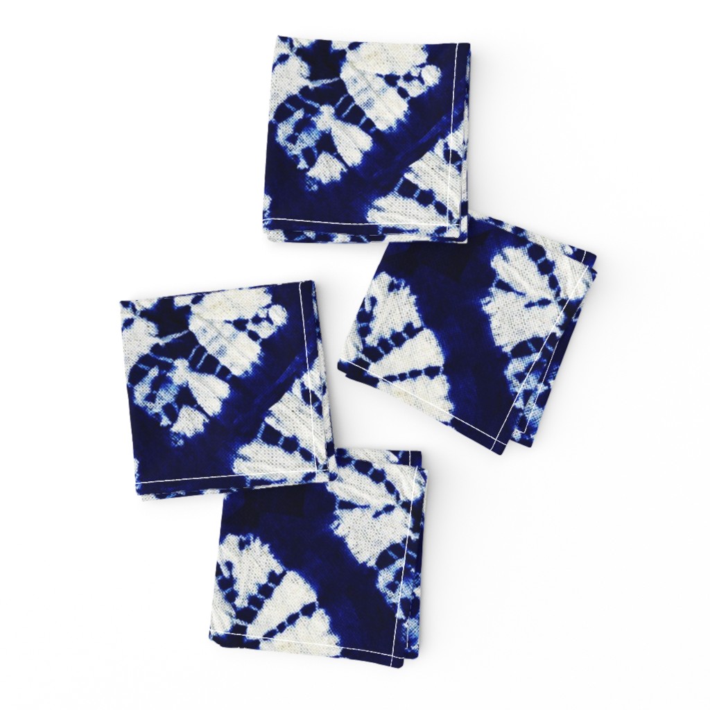 Indigo Shibori Ikat tie dye - Navy