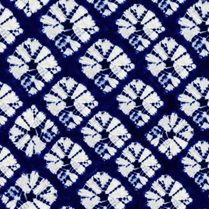 Indigo Shibori Ikat tie dye - Navy