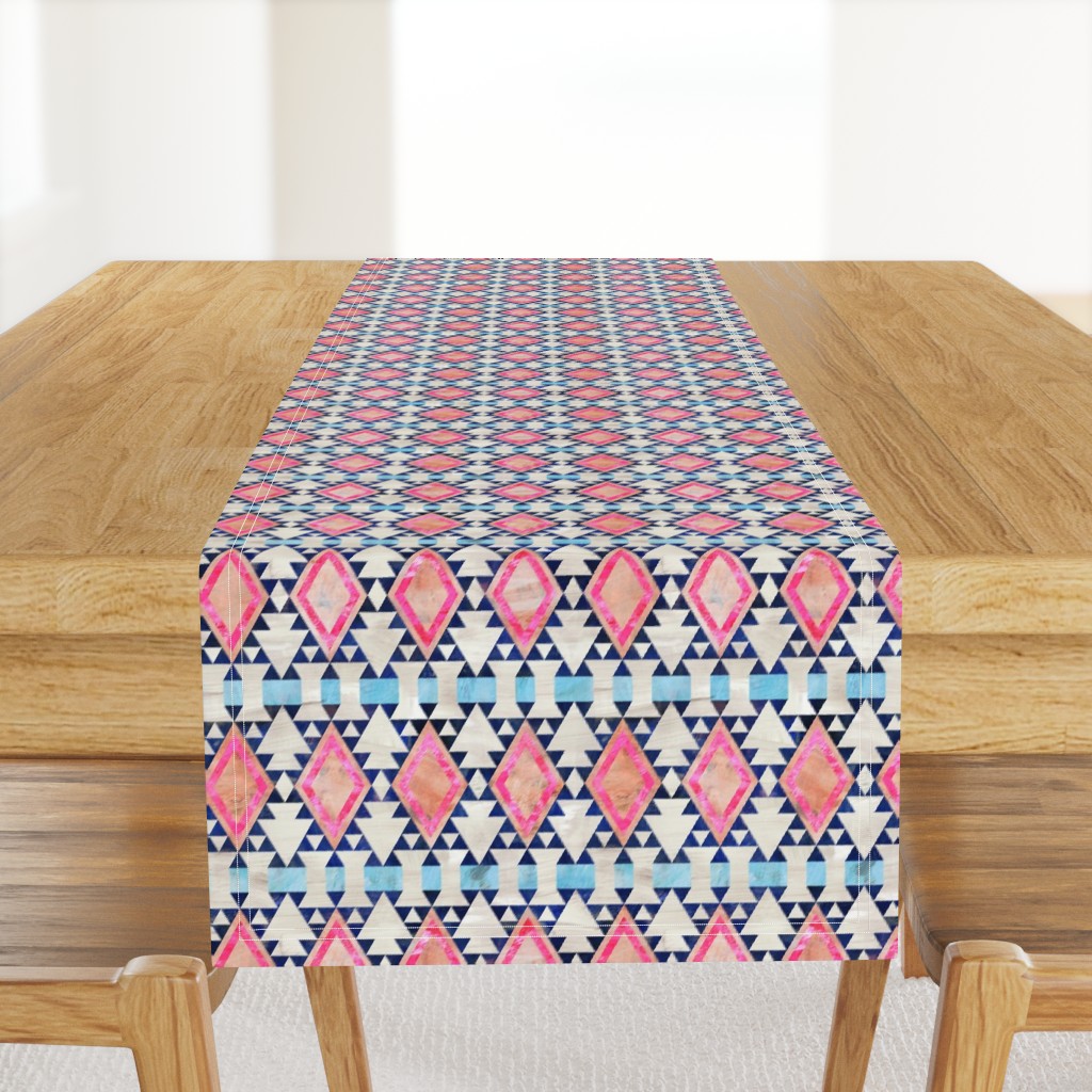 kilim kind diamond 5a Pink peach blue