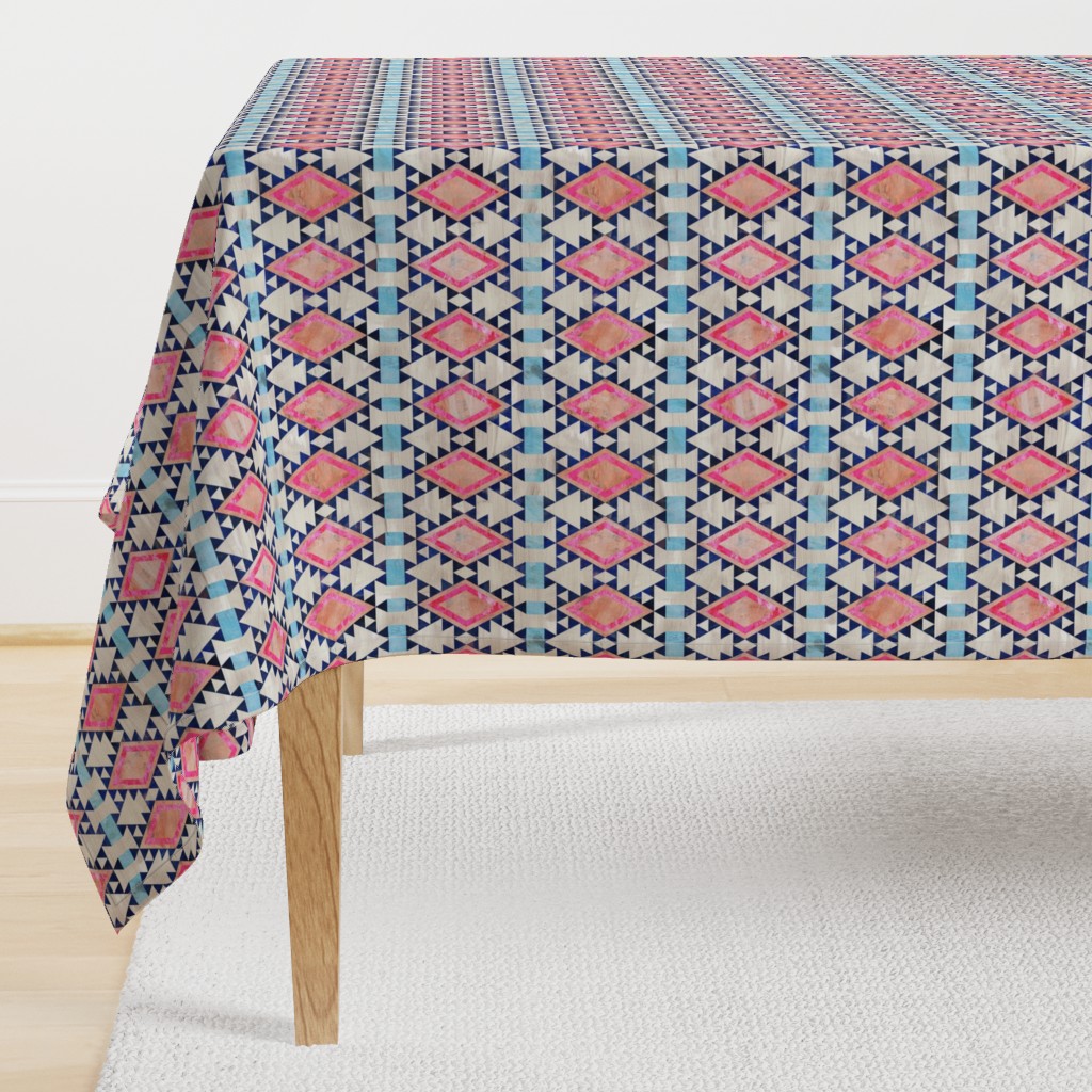 kilim kind diamond 5a Pink peach blue