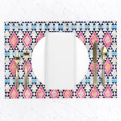 kilim kind diamond 5a Pink peach blue