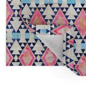 kilim kind diamond 5a Pink peach blue