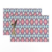 kilim kind diamond 5a Pink peach blue