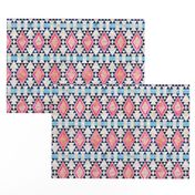 kilim kind diamond 5a Pink peach blue