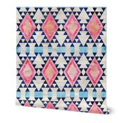 kilim kind diamond 5a Pink peach blue