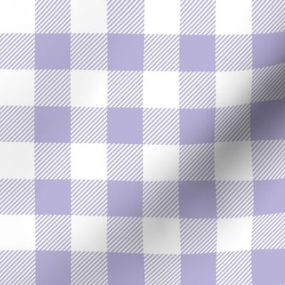 buffalo plaid light purple and white 1"