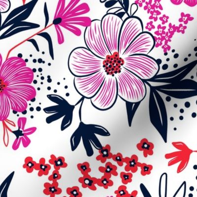 Harper Floral - Pink Punch