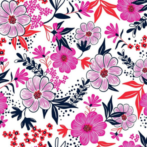 Harper Floral - Pink Punch