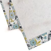 Harper Floral - Dusk Blue