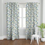 Harper Floral - Dusk Blue