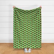 Light Green Cute Cartoon Rastafarian Lion by Cheerful Madness!!