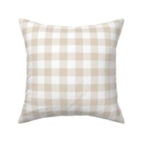 buffalo plaid sand and white 1"