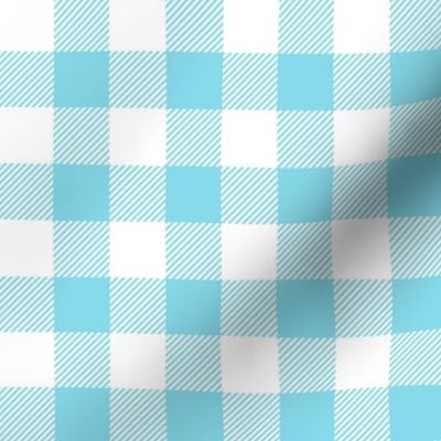 buffalo plaid sky blue and white 1"