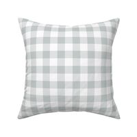 buffalo plaid sterling grey and white 1"