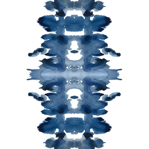 Single XL Indigo Ink Blot 