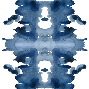 Triple Indigo Ink Blot