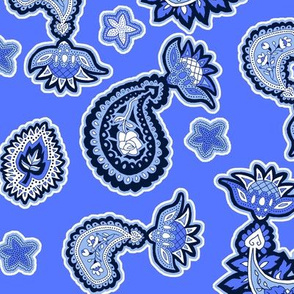 Paisley in Blues