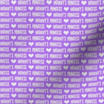 Mommy's Princess - light grey on purple C18BS