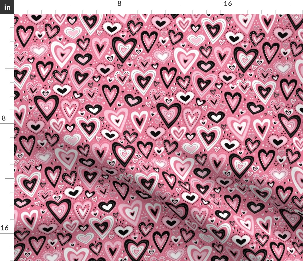 Lovely Hearts (Pink)