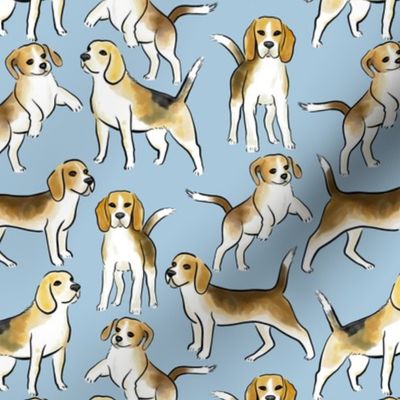 beagles (blue)