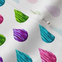 Scandinavian raindrop multicolor // pink // purple // turquoise // green // 