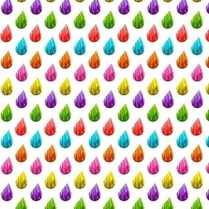 Rainbow raindrops // Scandinavian rainbow raindrops // rain // rainbow