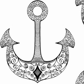 Black and White Anchors, Large scale